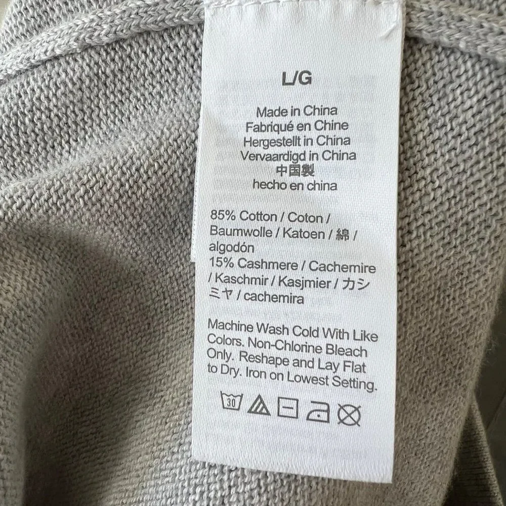 J. Crew Cotton Cashmere Jogger Pant Heather Dove Grey NWT